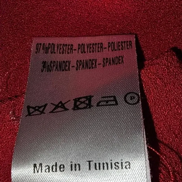 Sandro Womens Red Bow Crepe Dress 2 Holiday Christmas - Picture 5 of 5